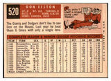 1959 Topps Baseball #520 Don Elston Cubs EX-MT 525384