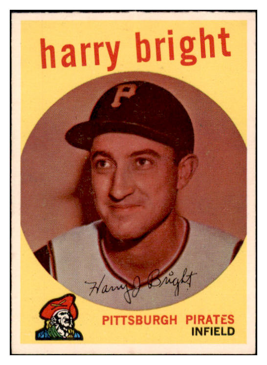 1959 Topps Baseball #523 Harry Bright Pirates EX-MT 525387