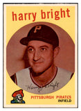 1959 Topps Baseball #523 Harry Bright Pirates EX-MT 525387