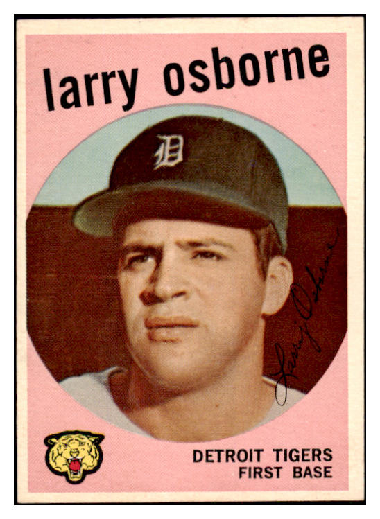 1959 Topps Baseball #524 Larry Osborne Tigers EX-MT 525388