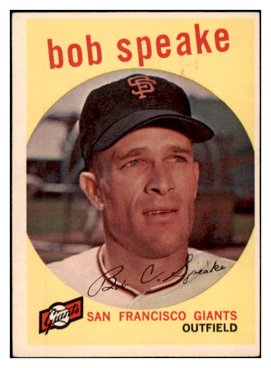 1959 Topps Baseball #526 Bob Speake Giants EX-MT 525389