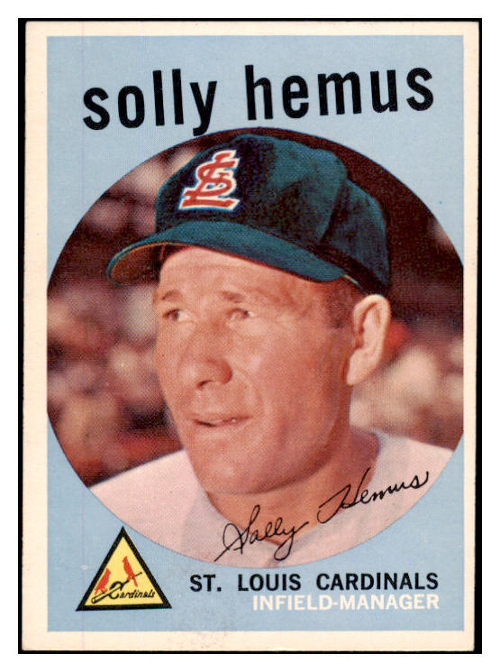 1959 Topps Baseball #527 Solly Hemus Cardinals EX-MT 525390