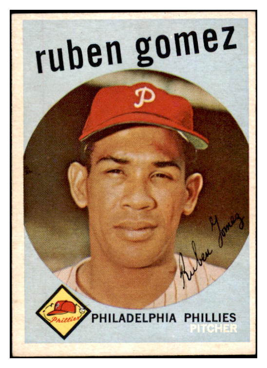 1959 Topps Baseball #535 Ruben Gomez Phillies EX-MT 525396