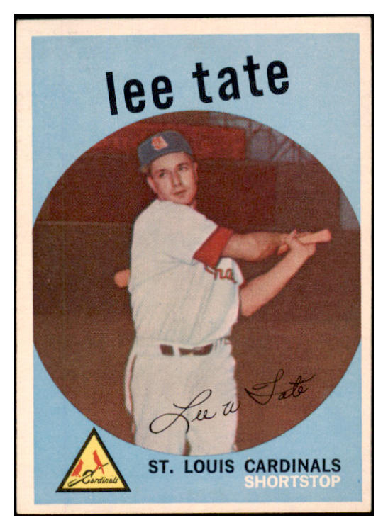 1959 Topps Baseball #544 Lee Tate Cardinals EX-MT 525398