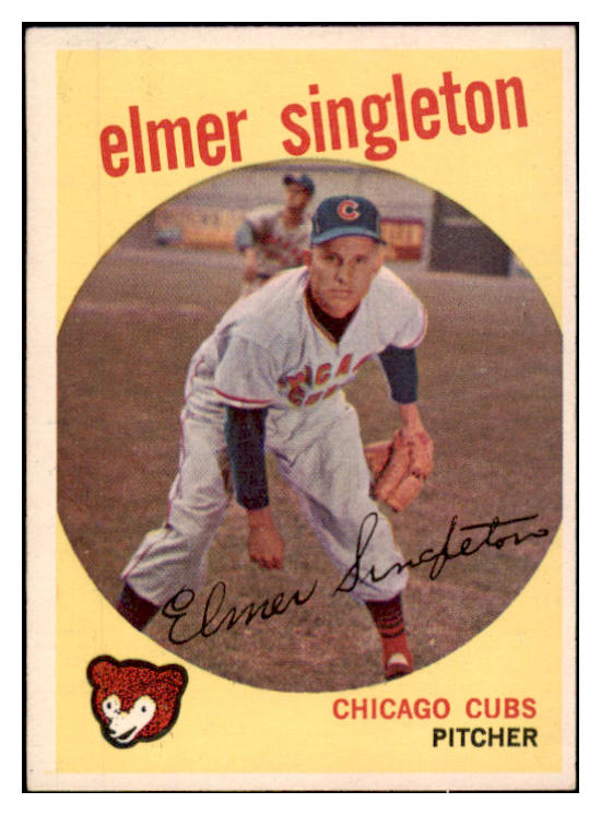 1959 Topps Baseball #548 Elmer Singleton Cubs EX-MT 525401