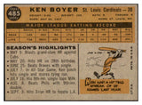 1960 Topps Baseball #485 Ken Boyer Cardinals EX-MT 525405