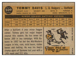 1960 Topps Baseball #509 Tommy Davis Dodgers EX-MT 525409