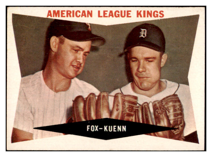 1960 Topps Baseball #429 Nellie Fox Harvey Kuenn EX-MT 525411