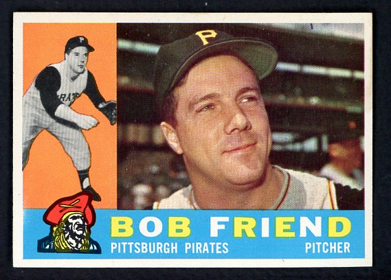 1960 Topps Baseball #437 Bob Friend Pirates EX-MT 525413