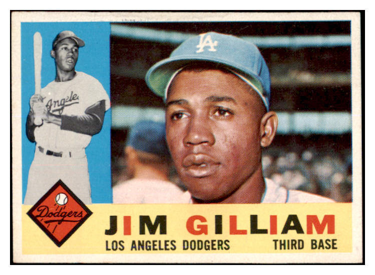 1960 Topps Baseball #255 Jim Gilliam Dodgers EX-MT 525414