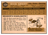 1960 Topps Baseball #258 Dick Groat Pirates EX-MT 525415