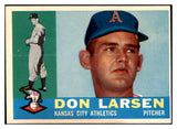 1960 Topps Baseball #353 Don Larsen A's EX-MT 525419