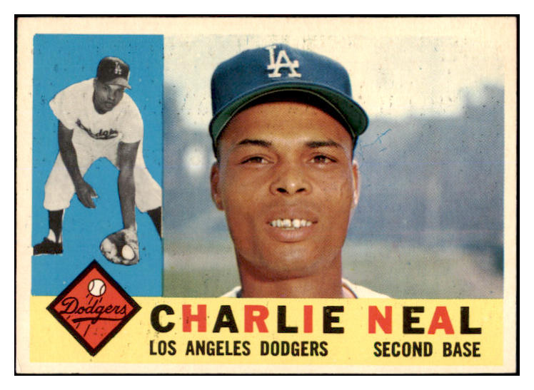 1960 Topps Baseball #155 Charlie Neal Dodgers EX-MT 525422