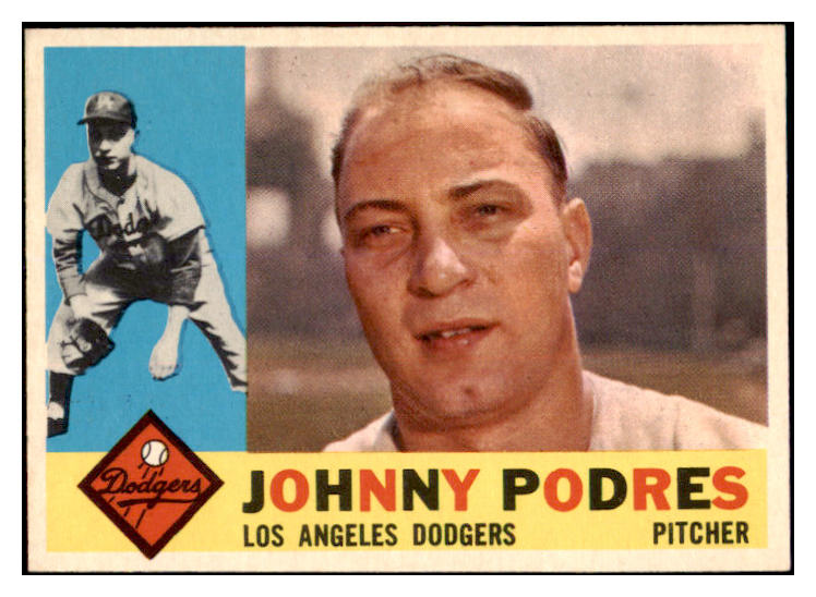 1960 Topps Baseball #425 Johnny Podres Dodgers EX-MT 525426