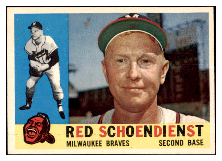 1960 Topps Baseball #335 Red Schoendienst Braves EX-MT 525429