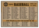 1960 Topps Baseball #494 Baltimore Orioles Team EX-MT 525431