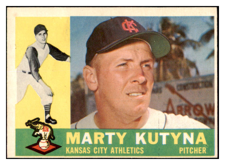 1960 Topps Baseball #516 Marty Kutyna A's EX-MT 525438