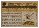 1960 Topps Baseball #516 Marty Kutyna A's EX-MT 525438