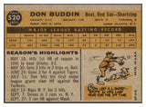 1960 Topps Baseball #520 Don Buddin Red Sox EX-MT 525444