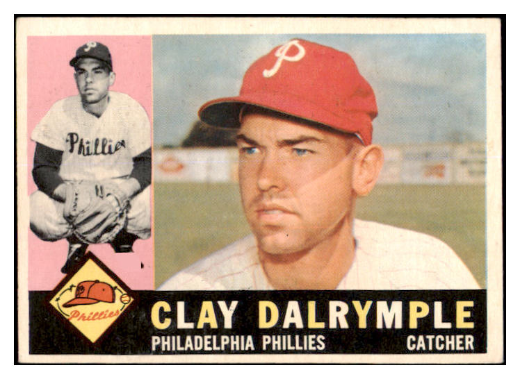1960 Topps Baseball #523 Clay Dalrymple Phillies EX-MT 525445
