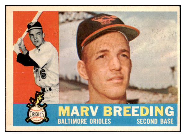 1960 Topps Baseball #525 Marv Breeding Orioles EX-MT 525447
