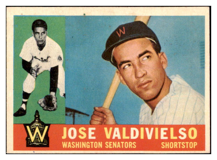 1960 Topps Baseball #527 Jose Valdivielso Senators EX-MT 525449