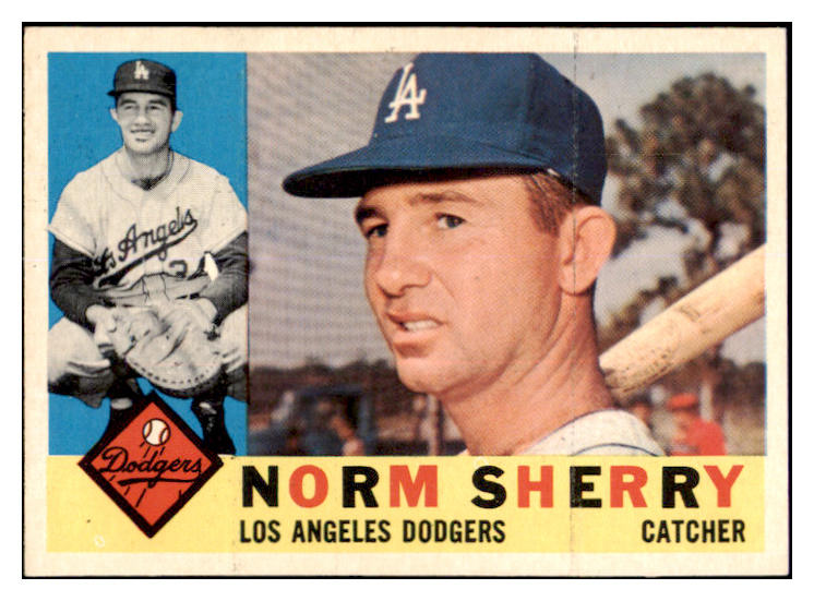 1960 Topps Baseball #529 Norm Sherry Dodgers EX-MT 525451