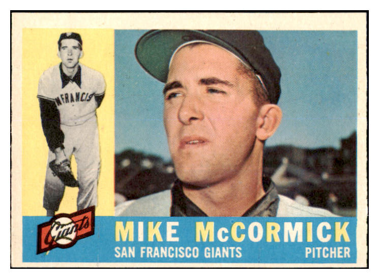 1960 Topps Baseball #530 Mike McCormick Giants EX-MT 525452