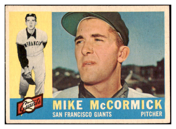 1960 Topps Baseball #530 Mike McCormick Giants EX-MT 525453