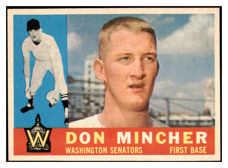 1960 Topps Baseball #548 Don Mincher Senators EX-MT 525461