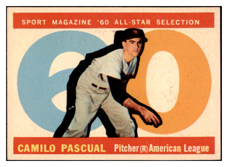 1960 Topps Baseball #569 Camilo Pascual A.S. Senators EX-MT 525468