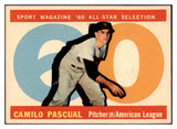 1960 Topps Baseball #569 Camilo Pascual A.S. Senators EX-MT 525468