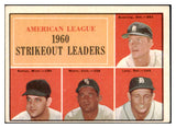 1961 Topps Baseball #050 A.L. Strike Out Leaders Bunning EX-MT 525471
