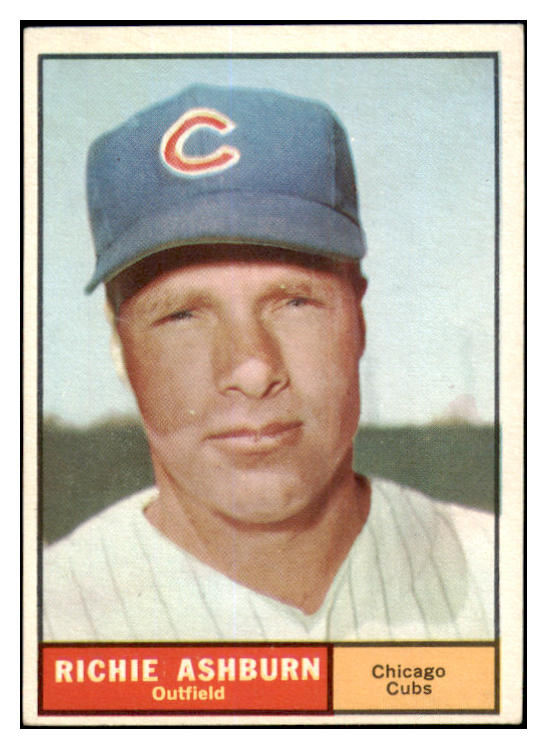 1961 Topps Baseball #088 Richie Ashburn Cubs EX-MT 525474