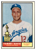 1961 Topps Baseball #168 Tommy Davis Dodgers EX-MT 525479