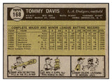1961 Topps Baseball #168 Tommy Davis Dodgers EX-MT 525479
