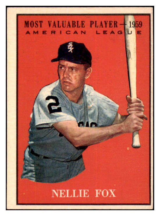 1961 Topps Baseball #477 Nellie Fox MVP White Sox EX-MT 525482