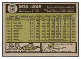 1961 Topps Baseball #540 Jackie Jensen Red Sox EX-MT 525488
