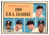 1961 Topps Baseball #045 N.L. ERA Leaders Drysdale EX-MT 525490