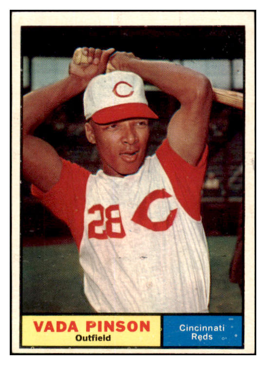 1961 Topps Baseball #110 Vada Pinson Reds EX-MT 525495