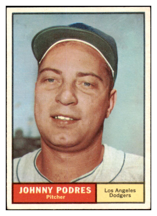 1961 Topps Baseball #109 Johnny Podres Dodgers EX-MT 525496