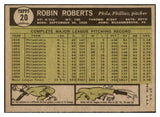 1961 Topps Baseball #020 Robin Roberts Phillies EX-MT 525499