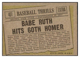 1961 Topps Baseball #401 Babe Ruth Yankees EX-MT 525501