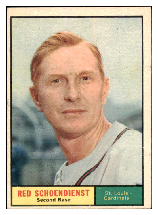 1961 Topps Baseball #505 Red Schoendienst Cardinals EX-MT 525502