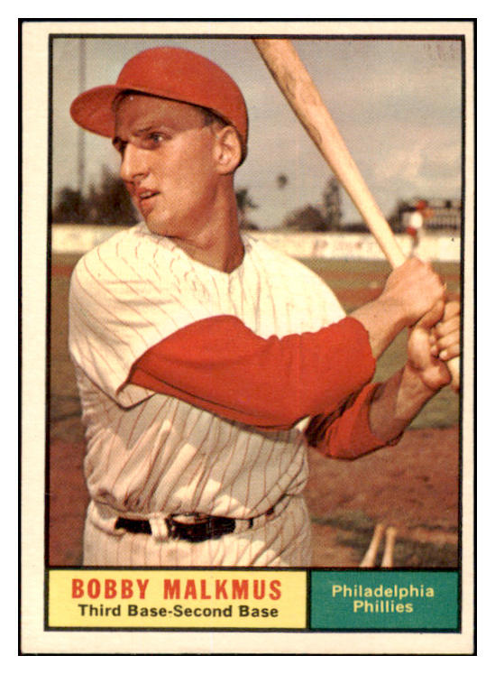 1961 Topps Baseball #530 Bobby Malkmus Phillies EX-MT 525514