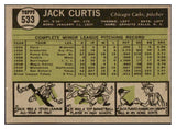 1961 Topps Baseball #533 Jack Curtis Cubs EX-MT 525515