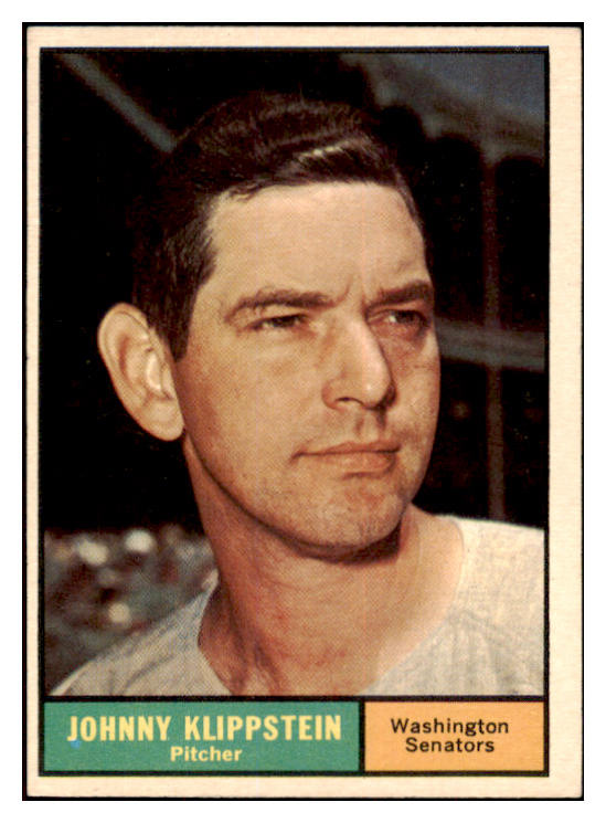 1961 Topps Baseball #539 Johnny Klippstein Senators EX-MT 525518