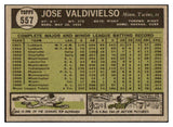1961 Topps Baseball #557 Jose Valdivielso Twins EX-MT 525521