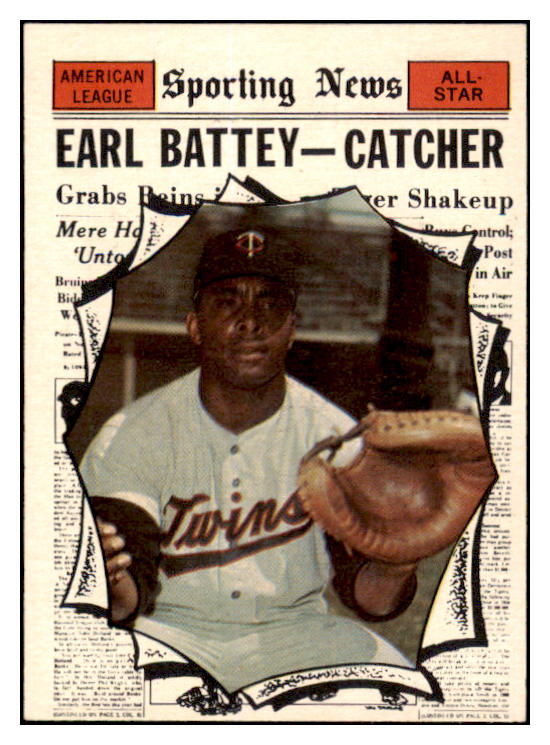 1961 Topps Baseball #582 Earl Battey A.S. Twins EX-MT 525526