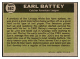 1961 Topps Baseball #582 Earl Battey A.S. Twins EX-MT 525526